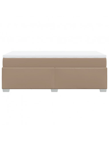 Giroletto a Molle con Materasso Cappuccino 90x190 cm Similpelle