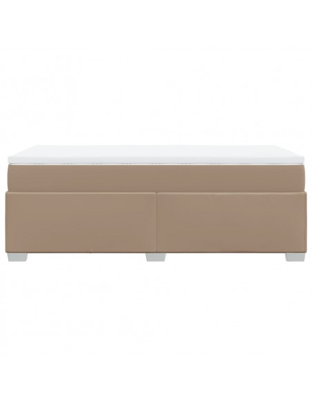Giroletto a Molle con Materasso Cappuccino 90x190 cm Similpelle