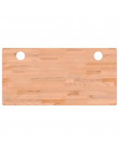 Piano per Scrivania 110x55x1,5 cm in Legno Massello di Faggio 2