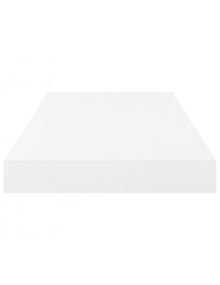 Scaffale a Parete Bianco Lucido 50x23x3,8 cm in MDF