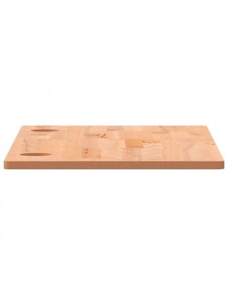 Piano per Scrivania 110x55x1,5 cm in Legno Massello di Faggio