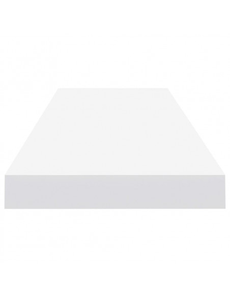 Scaffali a Parete 2 pz Bianchi 90x23,5x3,8 cm in MDF