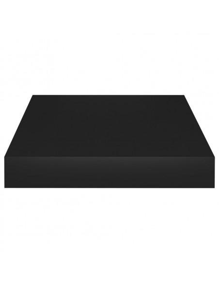 Scaffale a Parete Nero 23x23,5x3,8 cm in MDF