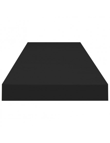 Scaffali a Parete 2 pz Neri 90x23,5x3,8 cm in MDF