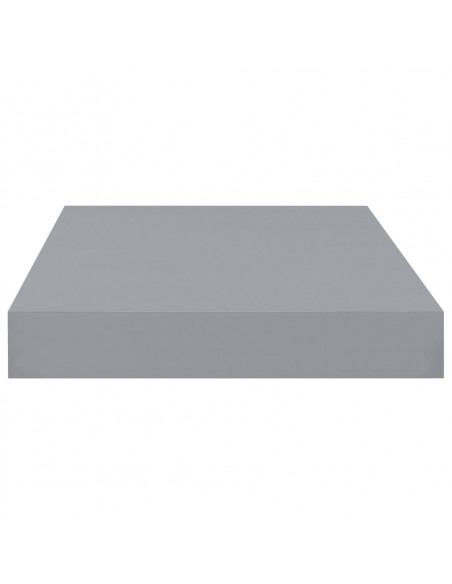 Scaffale a Parete Grigio 40x23x3,8 cm in MDF