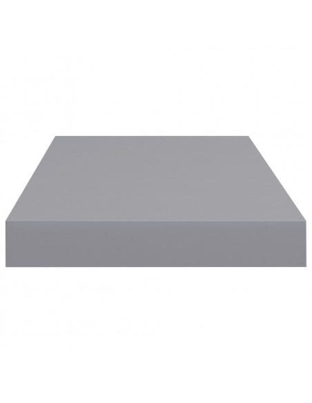 Scaffali a Parete 2 pz Grigi 50x23x3,8 cm in MDF