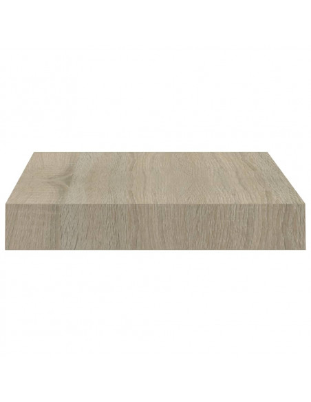 Scaffale a Parete Rovere 23x23,5x3,8 cm in MDF