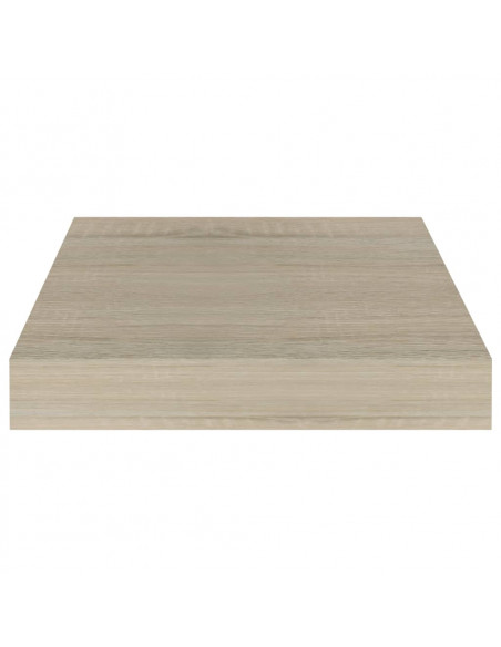 Scaffali a Parete 2 pz Rovere 23x23,5x3,8 cm in MDF