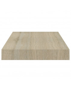 Scaffale a Parete Rovere 40x23x3,8 cm in MDF