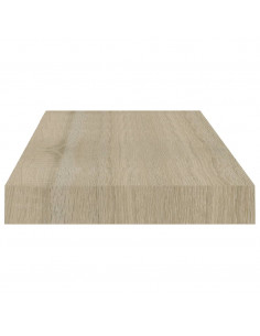 Scaffale a Parete Rovere 40x23x3,8 cm in MDF