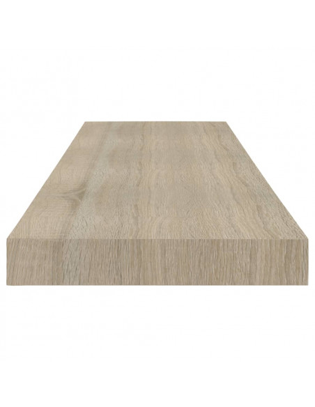 Scaffale a Parete Rovere 80x23,5x3,8 cm in MDF