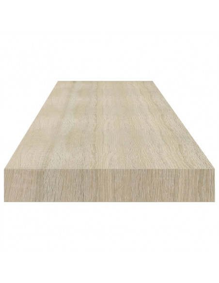 Scaffale a Parete Rovere 90x23,5x3,8 cm in MDF