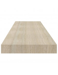 Scaffali a Parete 2 pz Rovere 90x23,5x3,8 cm in MDF