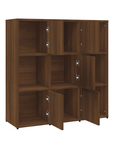 Libreria Rovere Marrone 90x30x90 cm in Legno Multistrato