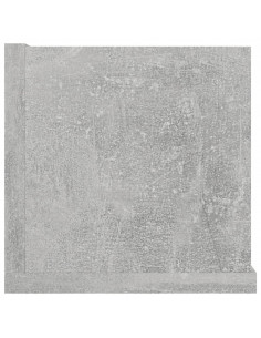 Scaffale Porta CD Grigio Cemento 100x18x18 cm Legno Multistrato