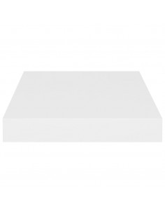Scaffali a Parete 2 pz Bianchi 23x23,5x3,8 cm in MDF