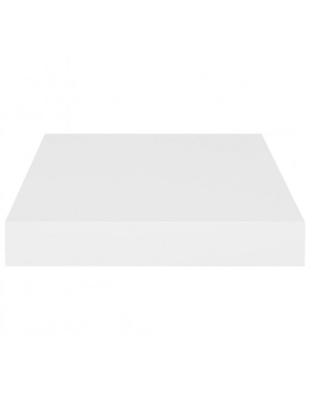 Scaffali a Parete 2 pz Bianchi 23x23,5x3,8 cm in MDF