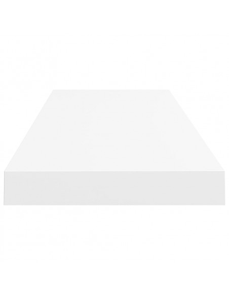 Scaffali a Parete 2 pz Bianchi 80x23,5x3,8 cm in MDF