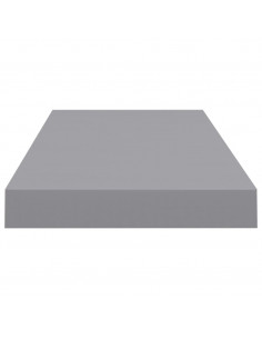 Scaffale a Parete Grigio 60x23,5x3,8 cm in MDF