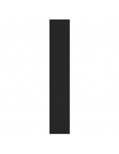 Scaffale a Parete Nero 36x16x90 cm in Legno Multistrato