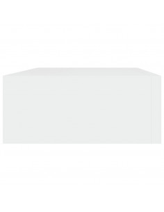 Scaffale con Cassetti da Parete Bianco 40x23,5x10 cm in MDF