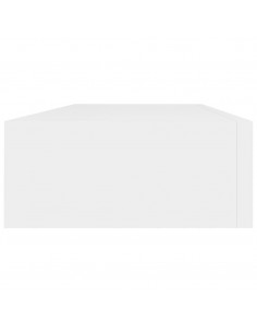 Scaffale con Cassetti da Parete Bianco 60x23,5x10 cm in MDF