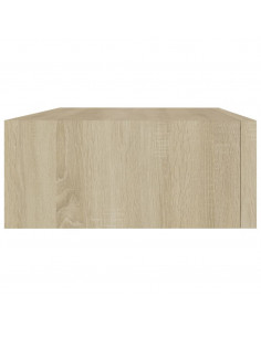 Scaffale con Cassetti da Parete Rovere 40x23,5x10 cm in MDF