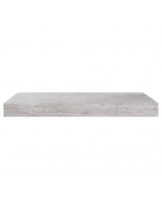Scaffali a Parete 4 pz Grigio Cemento 50x23x3,8 cm in MDF