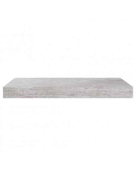 Scaffali a Parete 4 pz Grigio Cemento 50x23x3,8 cm in MDF