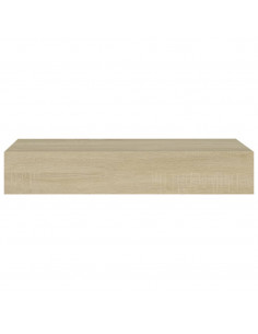Scaffali con Cassetti da Parete 2 pz Rovere 60x23,5x10 cm MDF