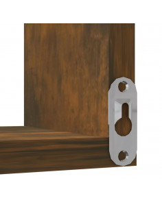 Scaffale Parete Angolo Rovere Anticato 40x40x50cm Multistrato