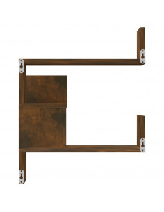 Scaffale Parete Angolo Rovere Anticato 40x40x50cm Multistrato