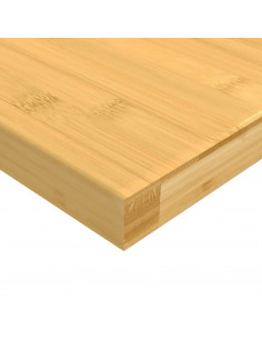 Scaffale a Parete 80x20x2,5 cm in Bambù