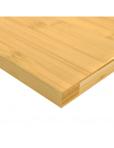 Scaffale a Parete 80x20x1,5 cm in Bambù