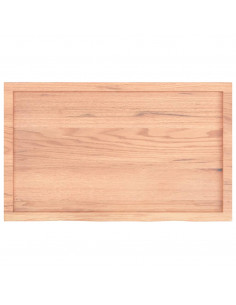 Ripiano Muro Marrone 100x60x(2-6) cm Massello Rovere Trattato