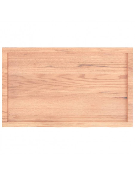Ripiano Muro Marrone 100x60x(2-6) cm Massello Rovere Trattato
