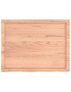 Ripiano Muro Marrone 80x60x(2-6) cm Massello Rovere Trattato