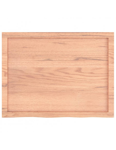 Ripiano Muro Marrone 80x60x(2-6) cm Massello Rovere Trattato
