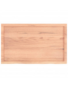 Ripiano Muro Marrone 100x60x(2-4) cm Massello Rovere Trattato