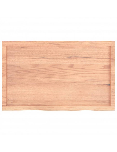 Ripiano Muro Marrone 100x60x(2-4) cm Massello Rovere Trattato