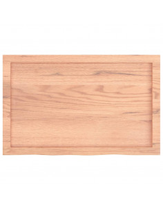 Ripiano Muro Marrone 80x50x(2-4) cm Massello Rovere Trattato