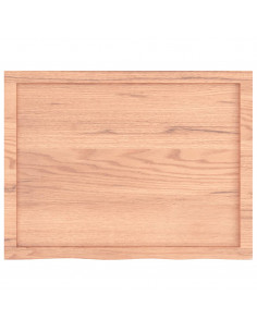 Ripiano Muro Marrone 80x60x(2-4) cm Massello Rovere Trattato