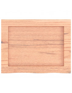 Ripiano Muro Marrone 40x30x(2-6) cm Massello Rovere Trattato