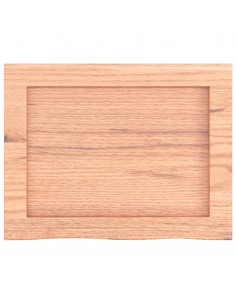 Ripiano Muro Marrone 40x30x(2-4) cm Massello Rovere Trattato