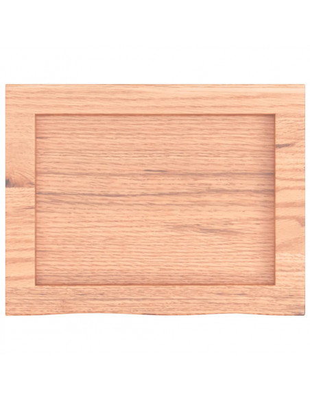 Ripiano Muro Marrone 40x30x(2-4) cm Massello Rovere Trattato