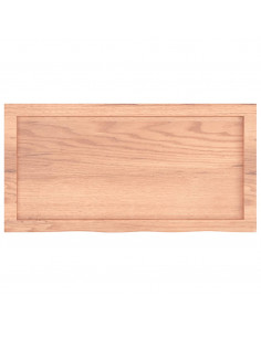 Ripiano Muro Marrone 80x40x(2-6) cm Massello Rovere Trattato