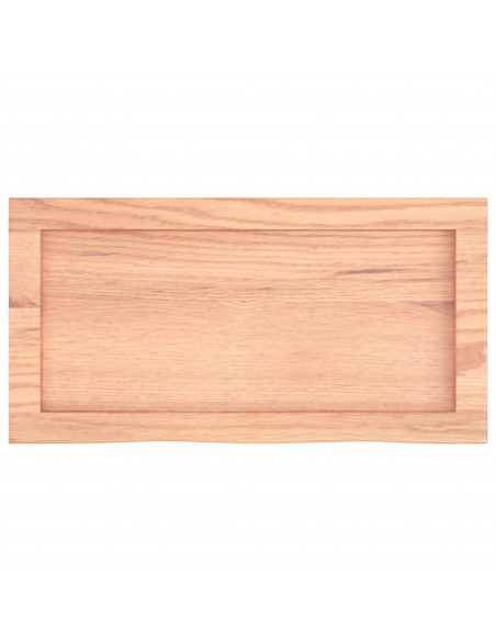 Ripiano Muro Marrone 60x30x(2-4) cm Massello Rovere Trattato