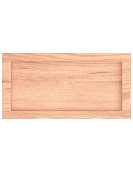 Ripiano Muro Marrone 60x30x(2-6) cm Massello Rovere Trattato