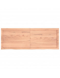 Ripiano Muro Marrone 140x50x(2-6) cm Massello Rovere Trattato