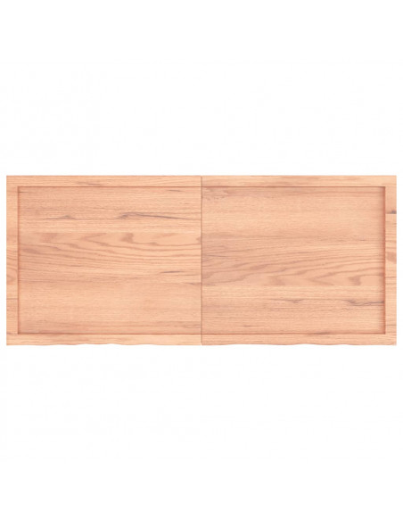 Ripiano Muro Marrone 140x60x(2-6) cm Massello Rovere Trattato